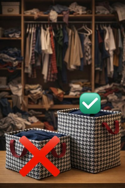 Boîte de Rangement XL pour Vêtements