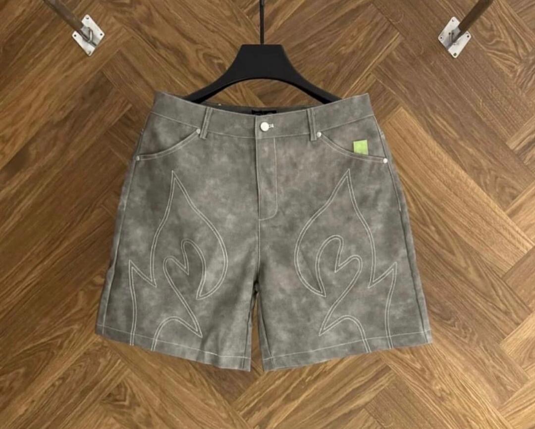 Shorts en cuir pour hommes