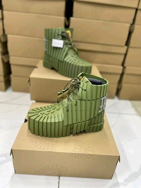 Bottes design en vert