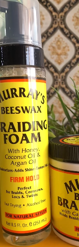 ✅Murray’s beeswax braiding foam.