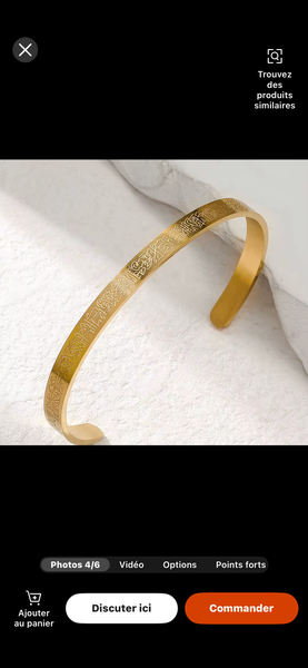 Bracelet manchette élégant