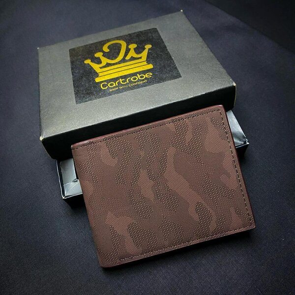 PU Leather Bi-Fold Wallet