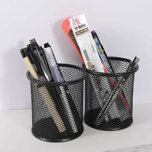 Porte-crayons en métal robuste