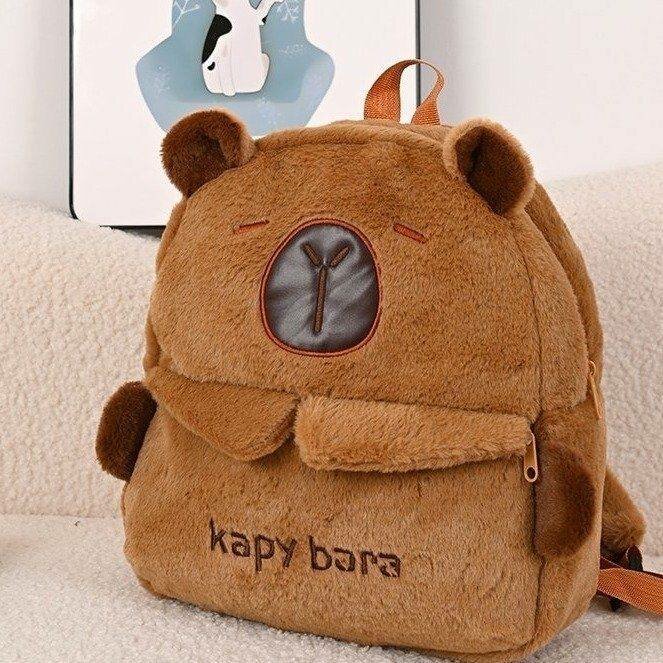 Sac à dos peluche capybara