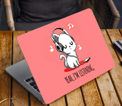 Yeah i am listing Cute Cat Music Cute Laptop Skin Vinyl Sticker Decal, 12 13 13.3 14 15 15.4 15.6 inch Laptop Skin Sticker Cover Art Decal Protector Fits All Laptops