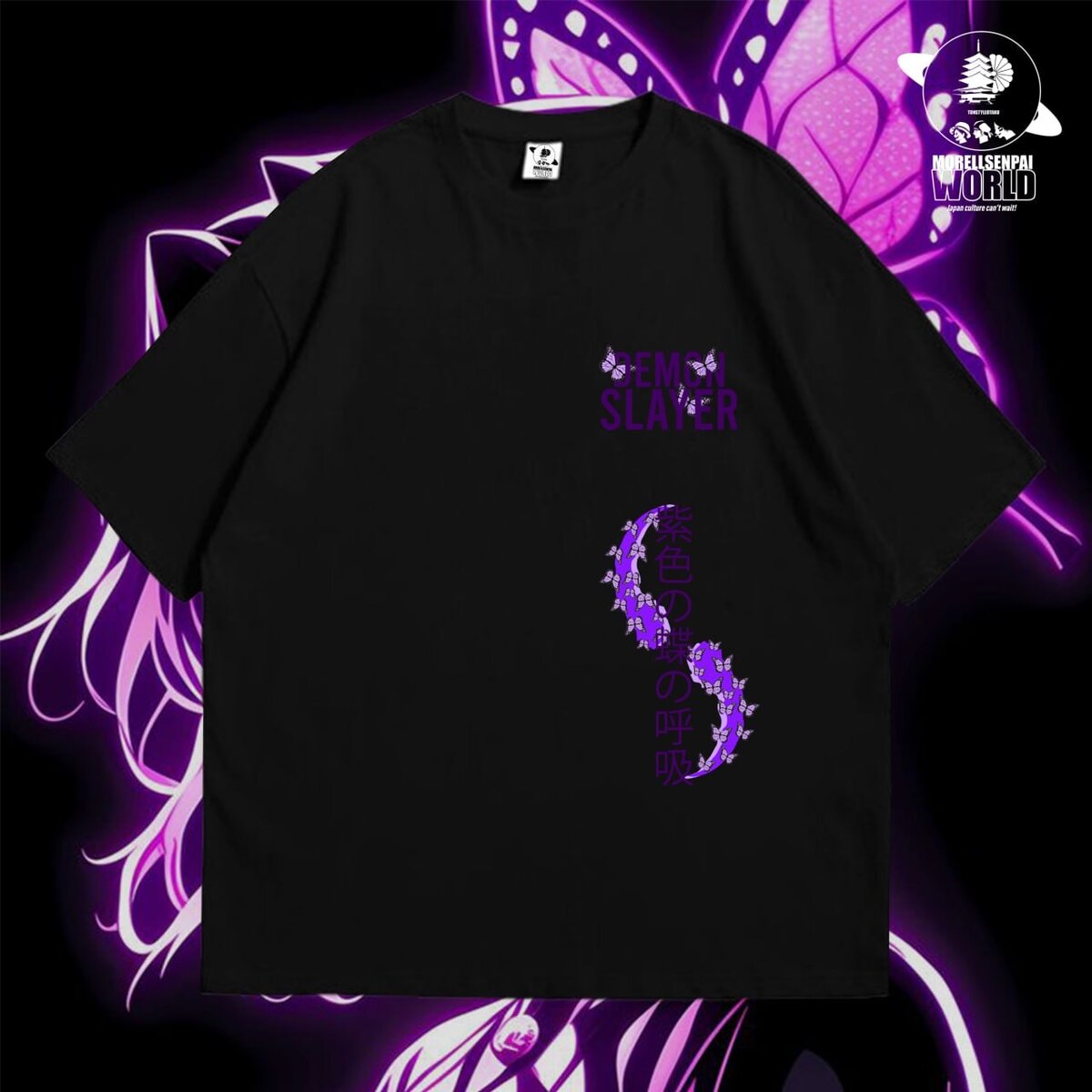 T-shirt style animé papillons