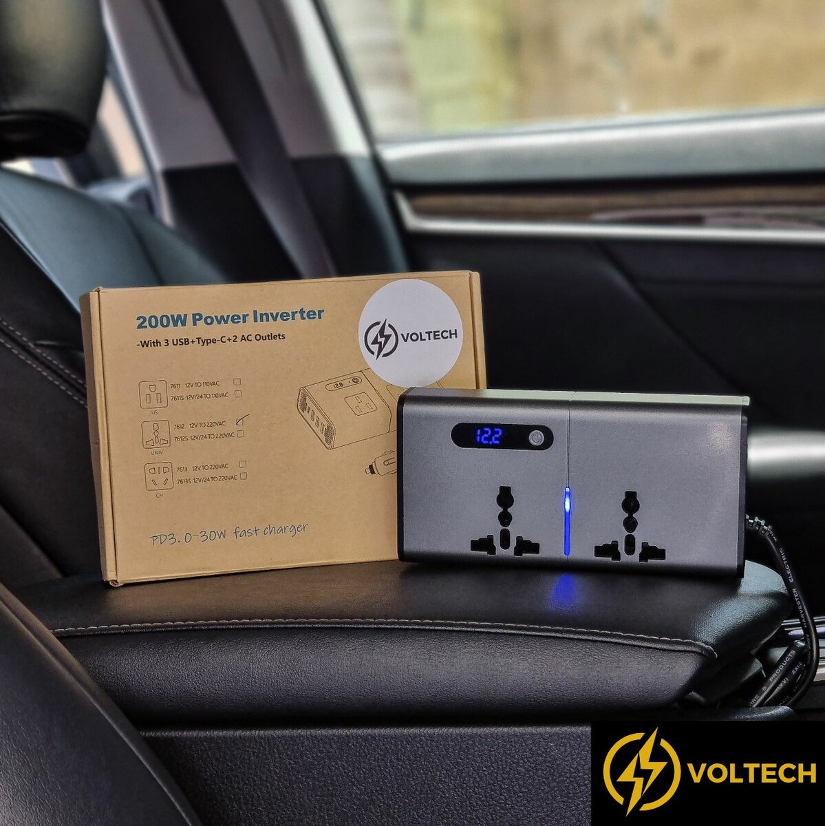 200W PLUG IN CAR POWER INVERTER