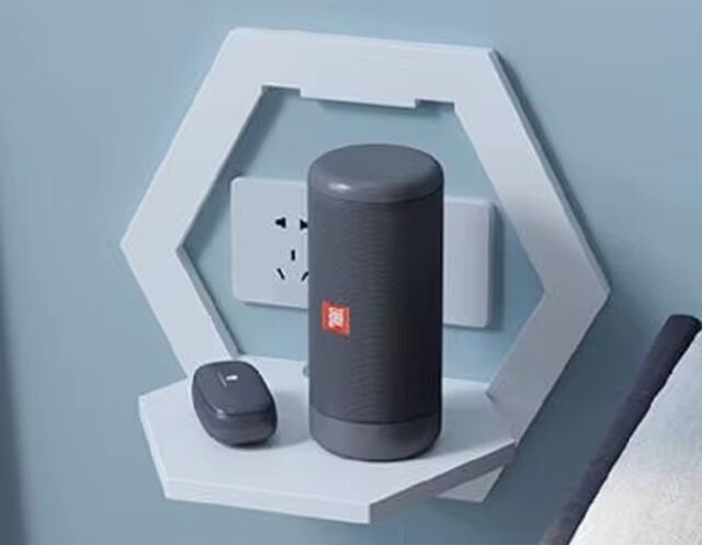 Étagère murale hexagonale