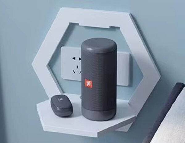 Étagère murale hexagonale