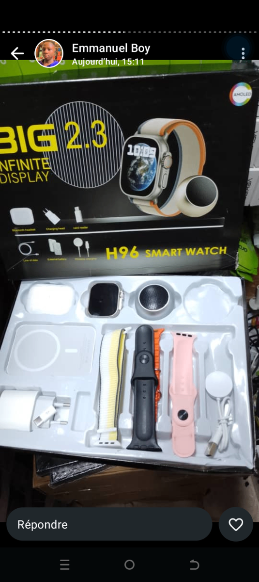 Smartwatch H96 Écran 2.3"