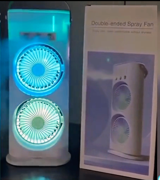 Ventilateur double spray LED