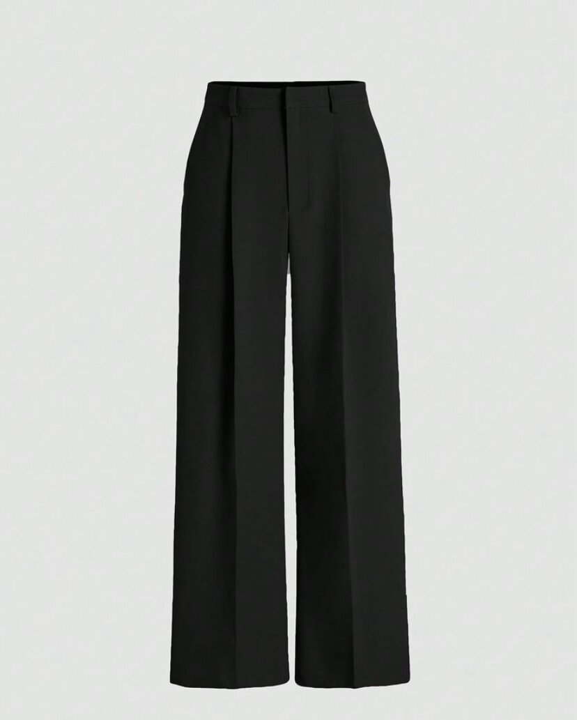 Pantalon tissu dame noir