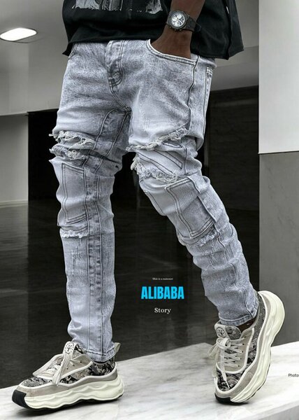 Jean cargo tendance décontracté
