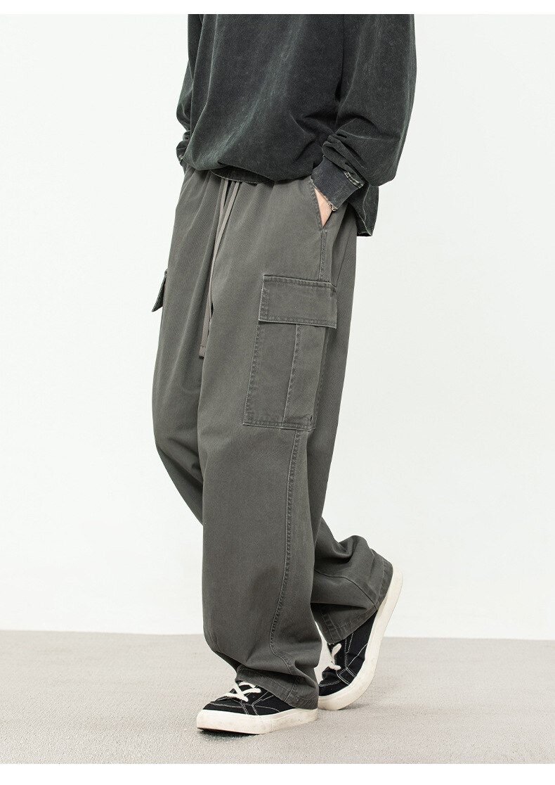 Брюки-карго прямого кроя