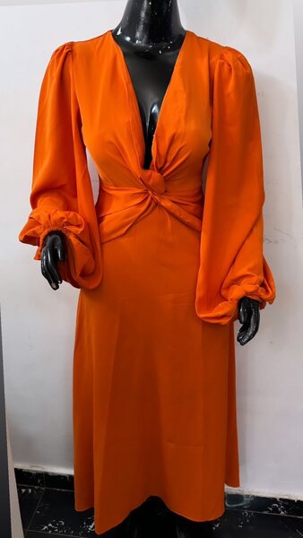 Robe orange chic