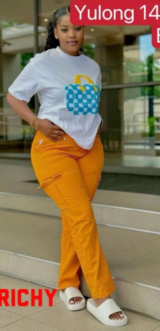 Complet cargo orange tendance