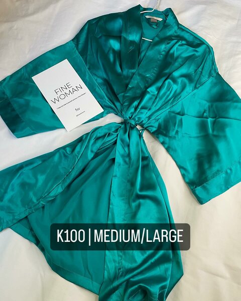 Beautiful women's robe turquoise