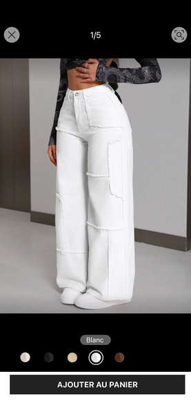 Cargo pants large femme chic