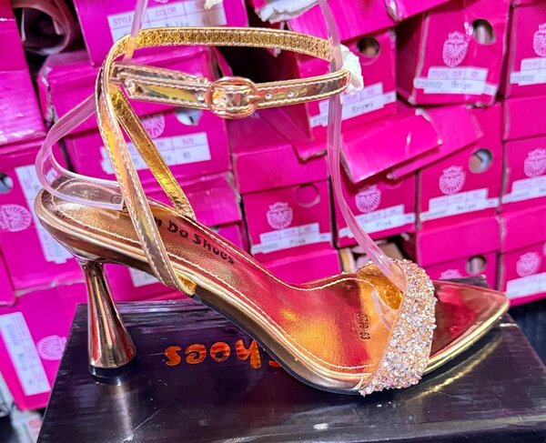 Sandales à talons décorées