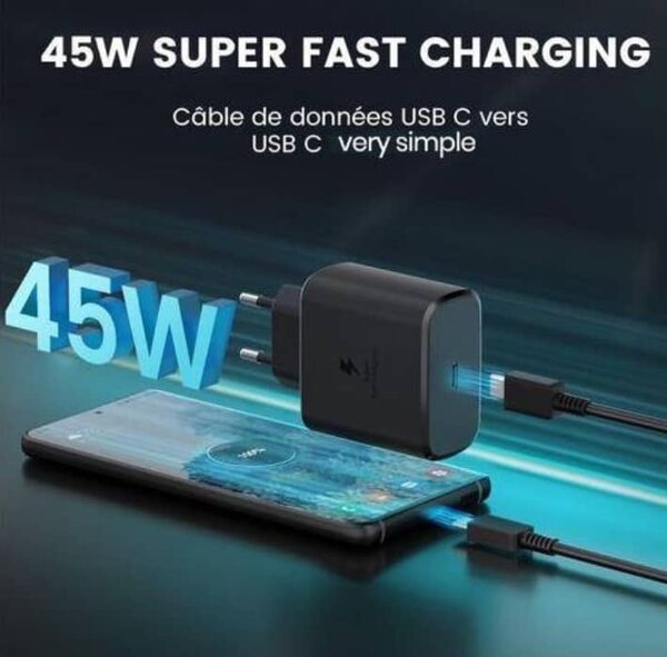 Chargeur ultra rapide 45W
