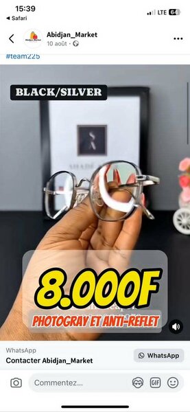 Lunettes anti-reflet élégantes