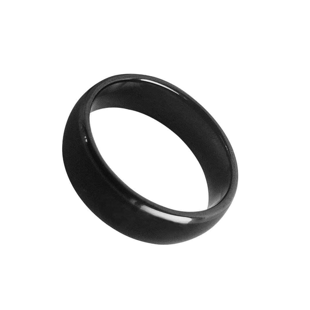 Bague intelligente NFC noire