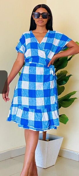 Elegant blue dress m