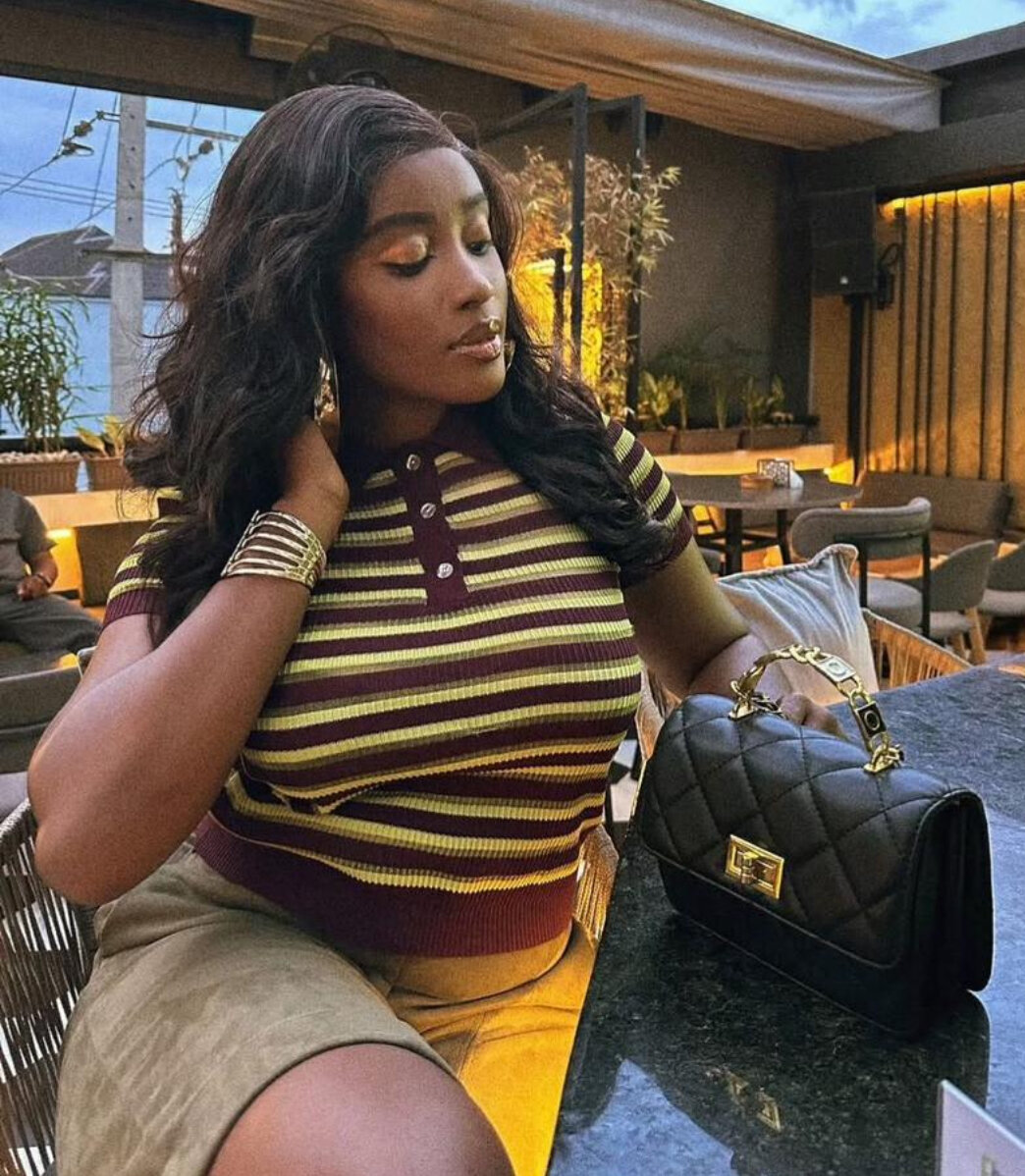 Polo rayé décontracté femme