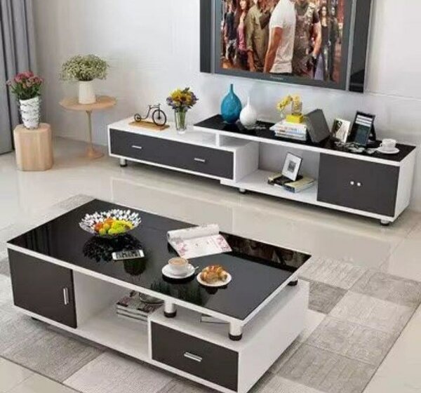 Table basse moderne noire