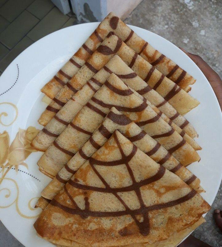 Crêpes fourrées au chocolat