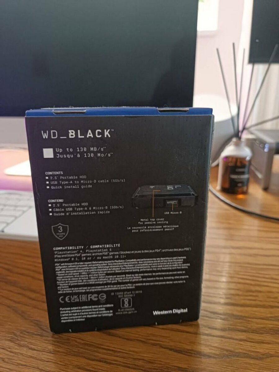 Игровой жесткий диск Western Digital Black P10 - 4TB