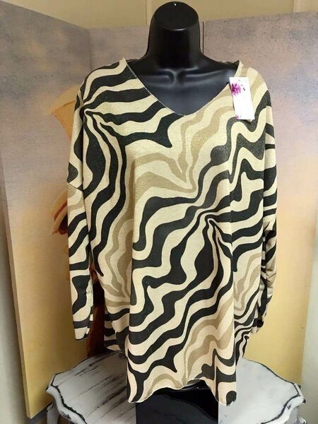 Tunique élégante à motifs