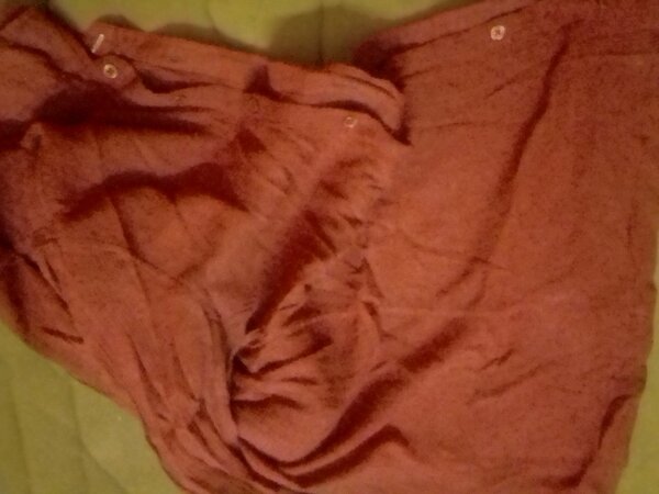 Chemise en lin marron