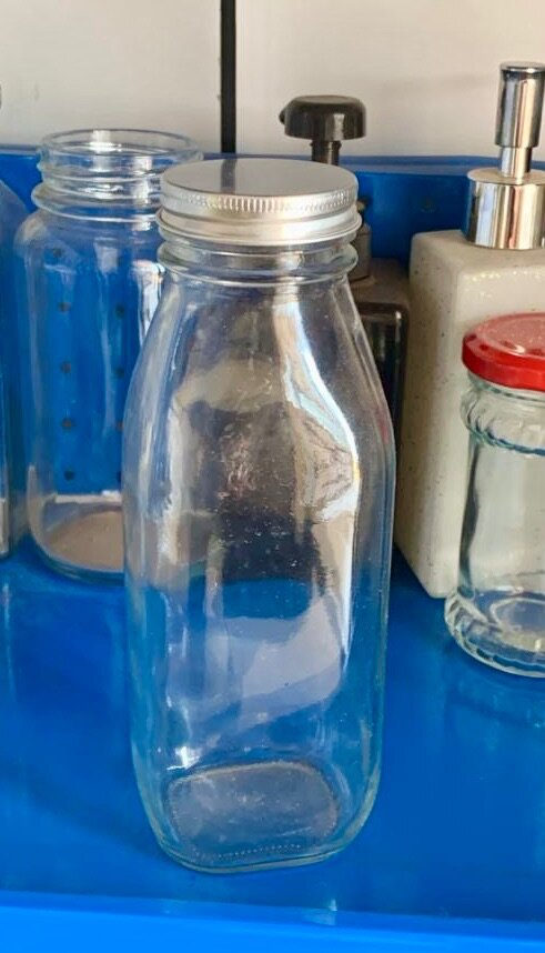 Juice glass bottles, jars,