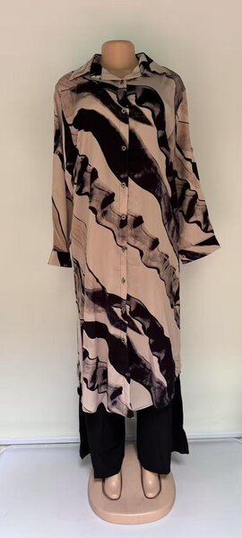 Robe longue imprimée élégante