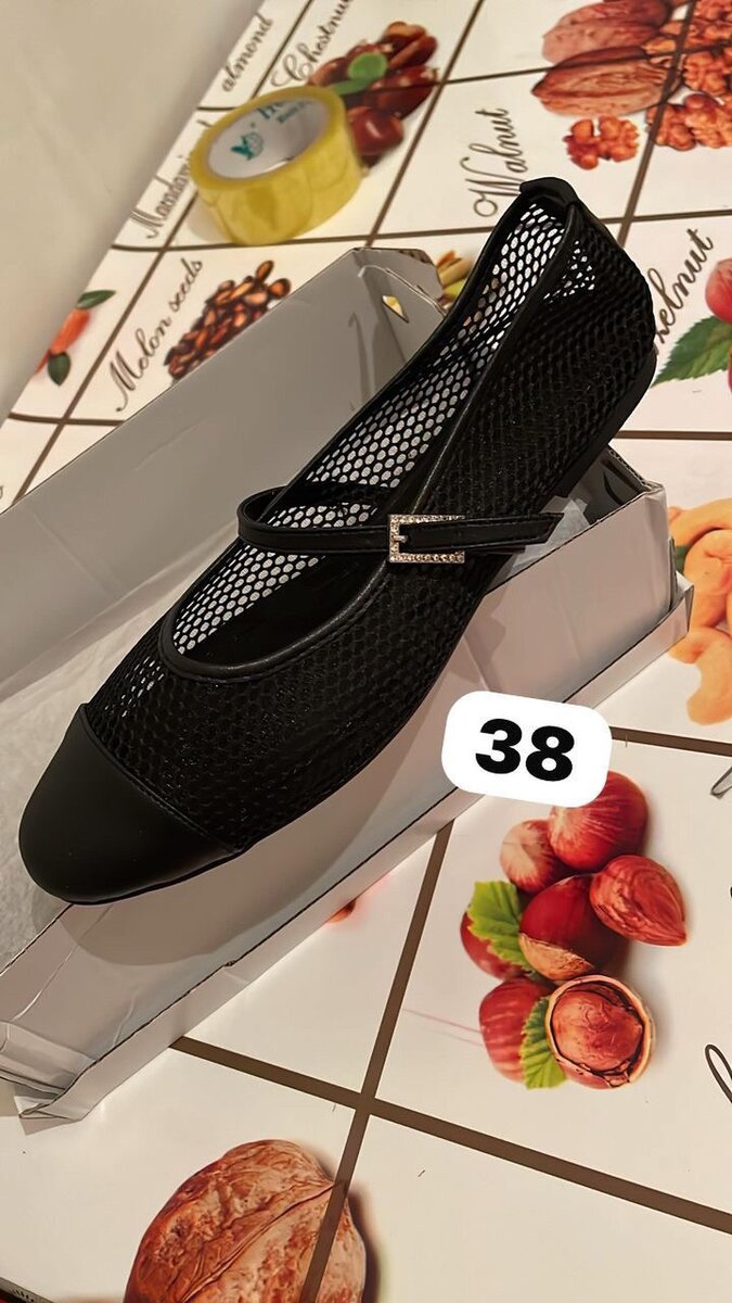 Продаю стильные балетки в сетку мюли. Носила 2 раза