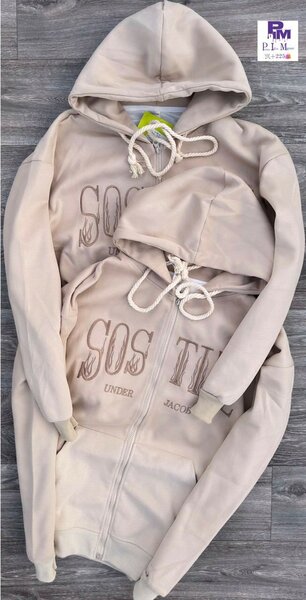 Sweat à capuche unisexe en coton