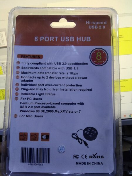 Hub USB 8 ports haute vitesse