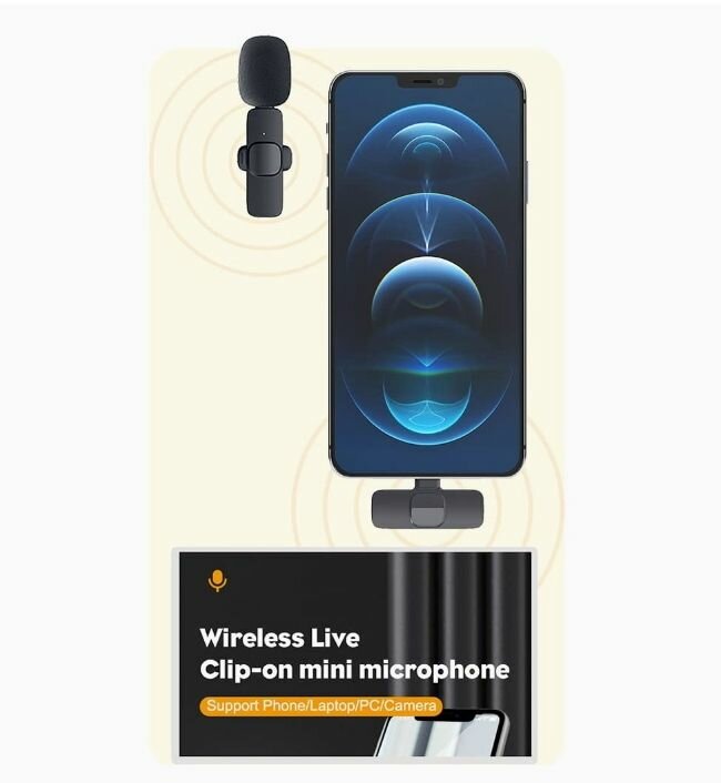 Wireless Lavalier Microphone Portable