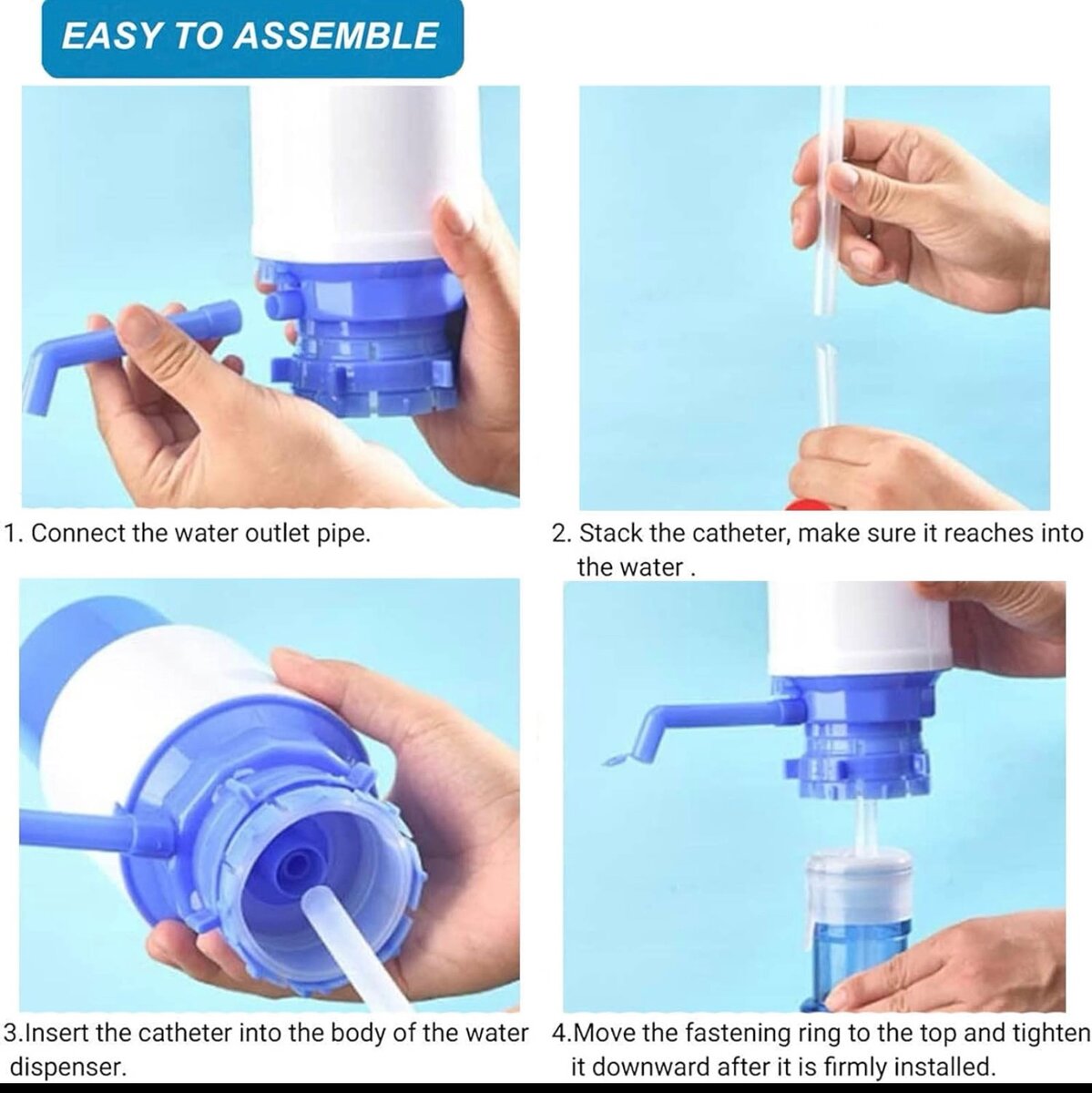 Distributeur D'eau Potable Manuel Pour Eau En Bouteille - Bl