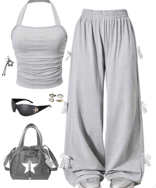 Tenue décontractée grise tendance