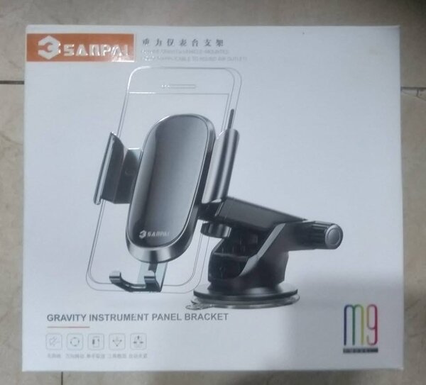 Wind screen car phone holder