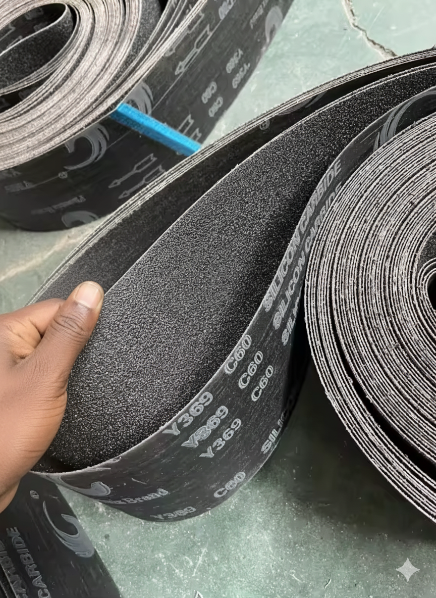 Bande abrasive en carbure de silicium