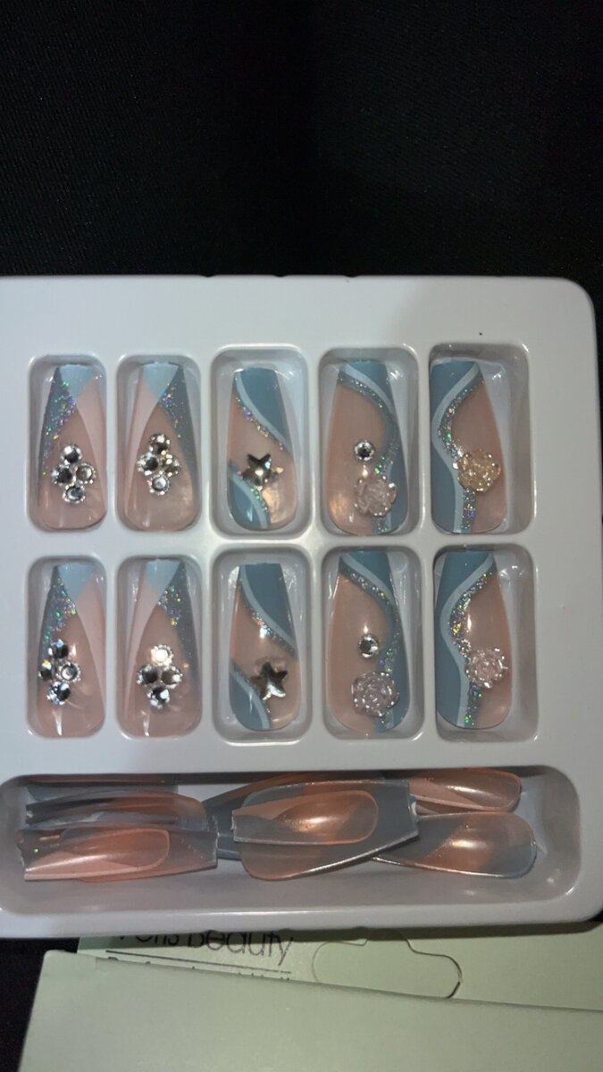 Faux ongles pour femmes, 24 pièces