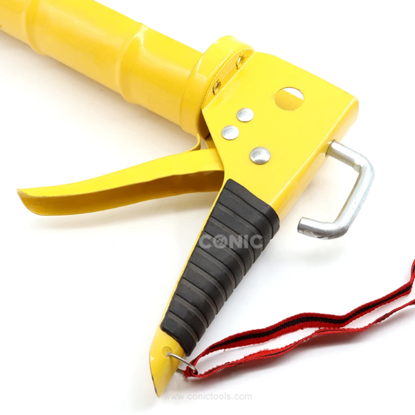 Pistolet à mastic jaune robuste