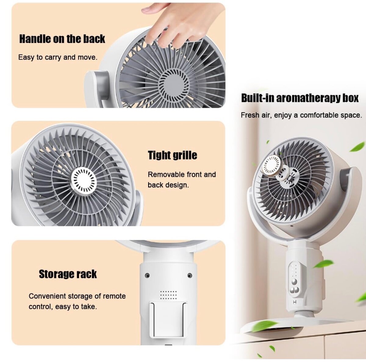 Ventilateur avec boîte aromatique