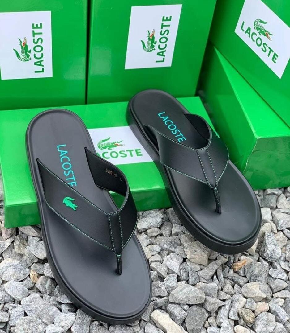 Mens Lacoste slippers