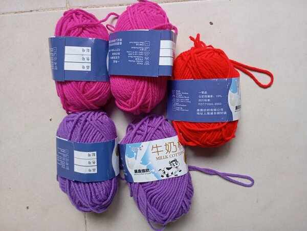 5 Pelote de laine en coton