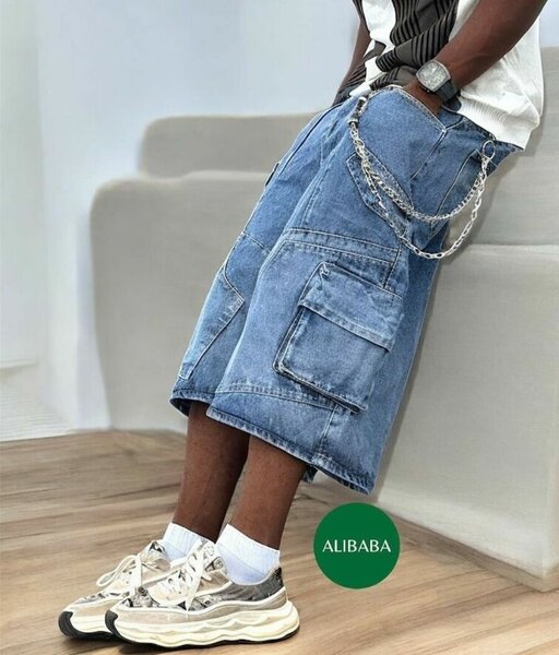 Shorts cargo en jean