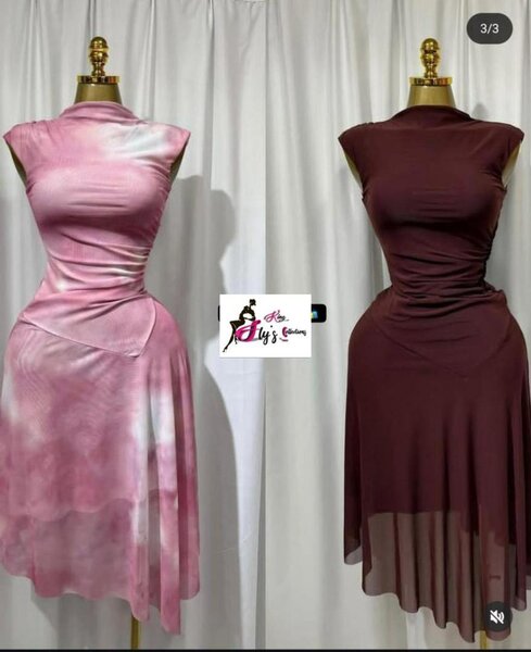 Robe élégante asymétrique